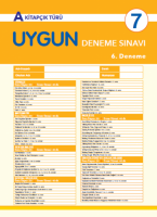 7. Sınıf 6. Deneme Sınavı – Okunması Merkezde Yapılanlar