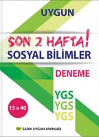 Uygun YGS Deneme Sosyal Bilgileri Kitabı (Son İki Hafta)