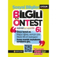 UYGUN Bilgili Ön Test Sosyal Bilgiler Kitabı 6. Sınıf