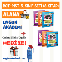 Uygun – BÖT-MST 5. Sınıf Seti (6 Kitap) Alana + Online Eğitim Üyelik Hediye!