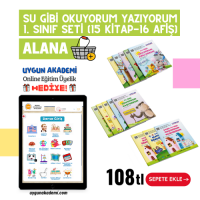 UYGUN – Su Gibi Okuyorum Yazıyorum 1. Sınıf Seti Alana Online Eğitim Üyelik Hediye!