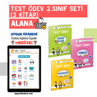 UYGUN – Test Ödev – 2. Sınıf Seti (3 Kitap) Alana Online Eğitim Üyelik Hediye!