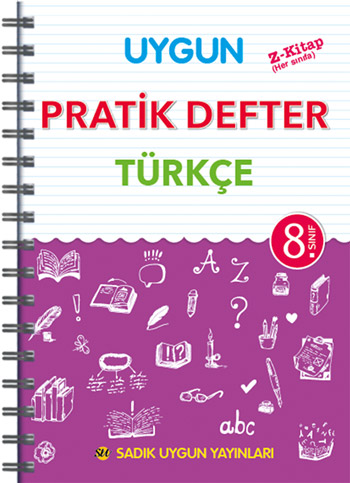 Uygun Pratik Defter Turkce 8 Sinif Sadik Uygun Egitim Yayinlari