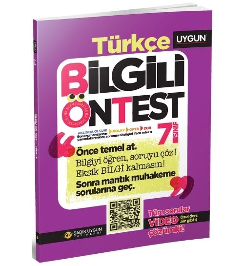 UYGUN – Bilgili Ön Test – Türkçe 7. Sınıf
